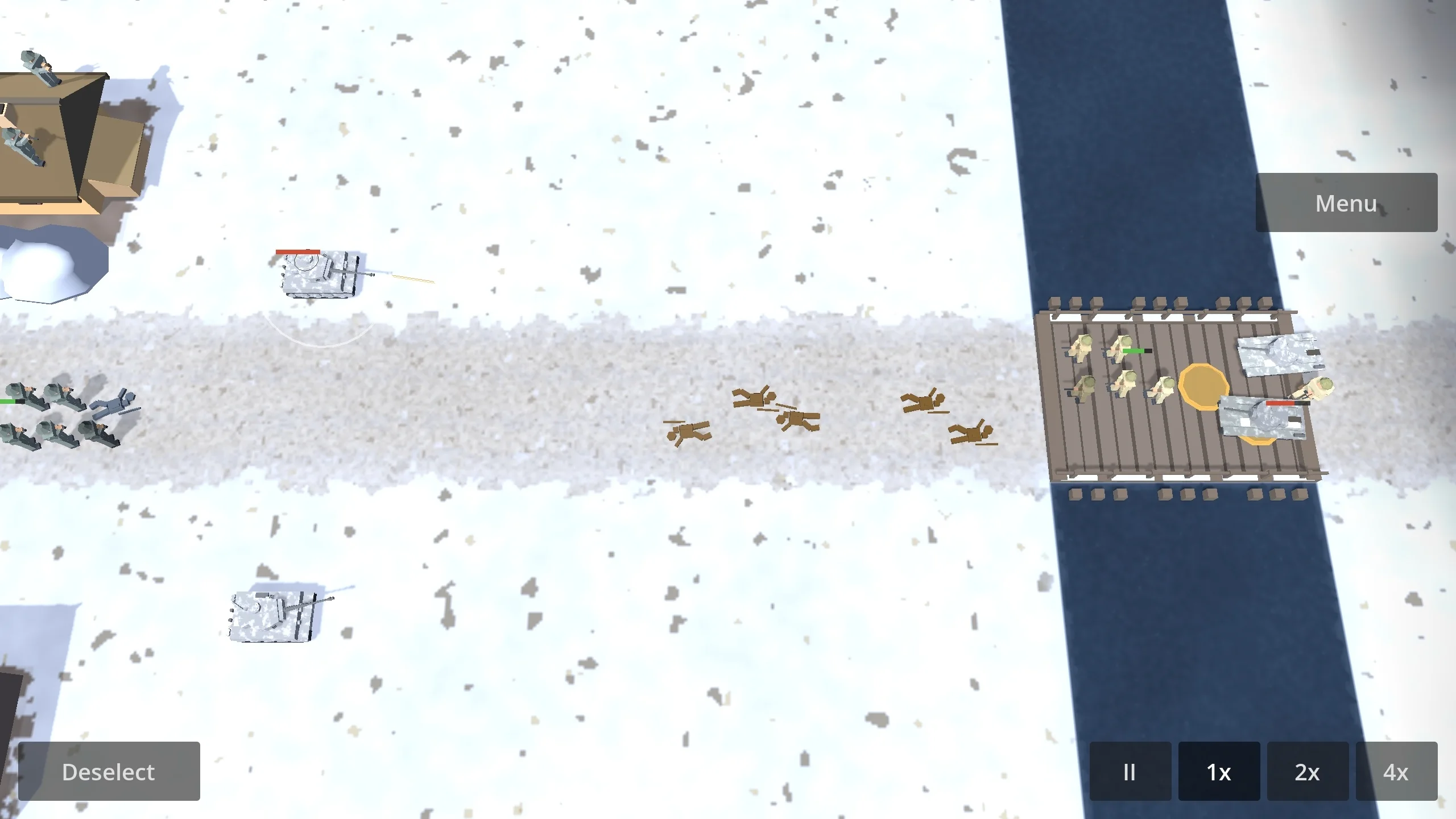 Devlog banner for Stalingrad: WW2 Tactics: Update 1.3: Menu button, multi-select, softer fog and a rebuilt Tiger I