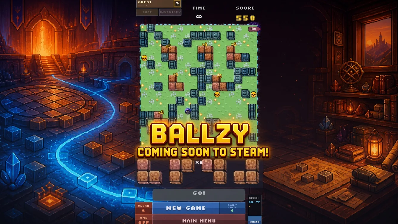 Devlog banner for Ballzy -Puzzle With PvP: Ballzy v42.5 - Community Maps Are Live